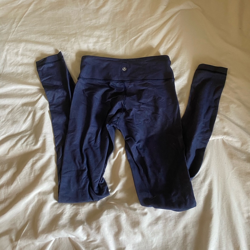 LULULEMON Full length denim colored leggings